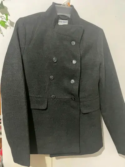 Abrigo gris oscuro Old Navy para mujer - miniatura 1