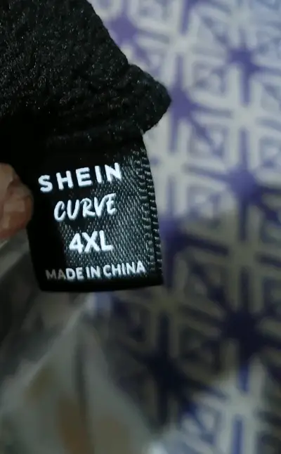 Falda Shein Curve estampado pata de gallo - miniatura 3