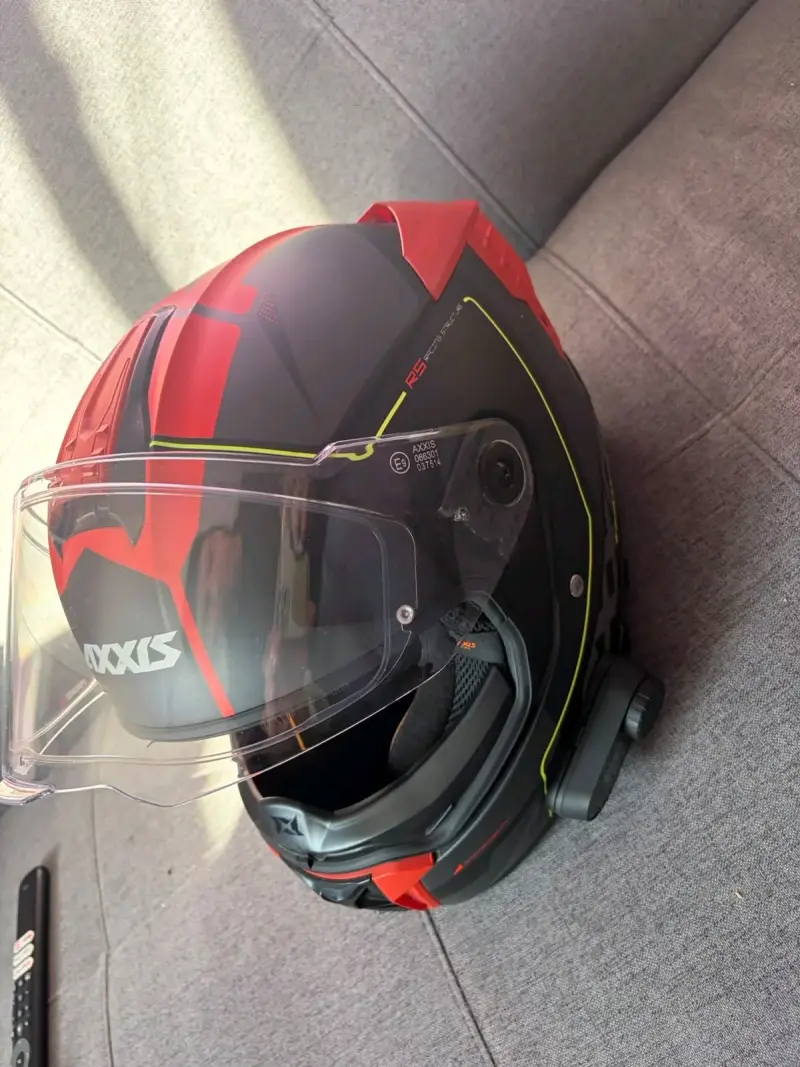 🏍️ Casco Axxis Hawk SV + Pinlock + Intercomunicador - 3