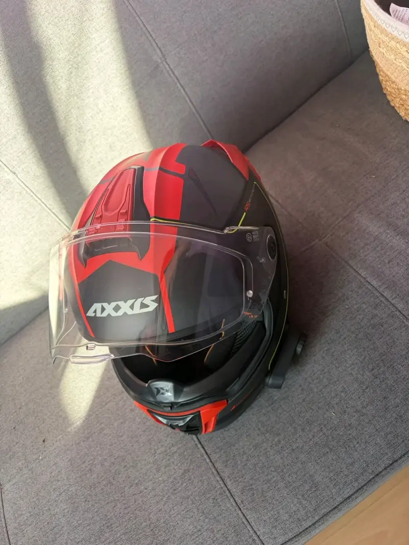 🏍️ Casco Axxis Hawk SV + Pinlock + Intercomunicador - 4
