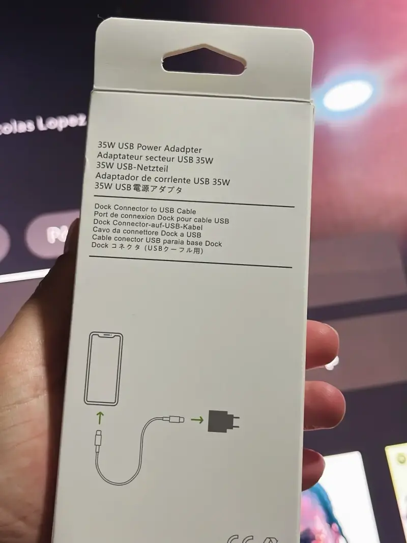 Cargador USB-C a Lightning 35W con cable - 3