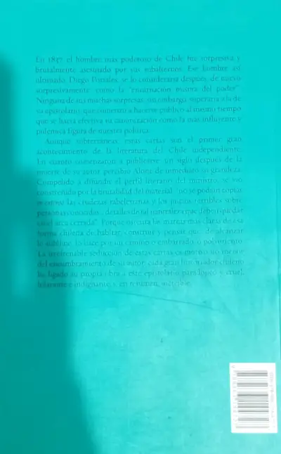 Libro Cartas Personales de Diego Portales. - miniatura 3