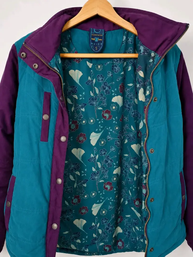 Chaqueta acolchada bicolor para mujer Haka honu - 3