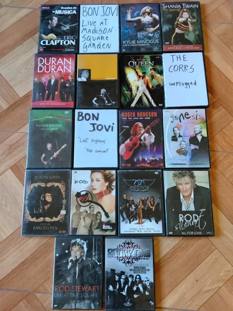 Colección de DVDs de conciertos y películas - 1