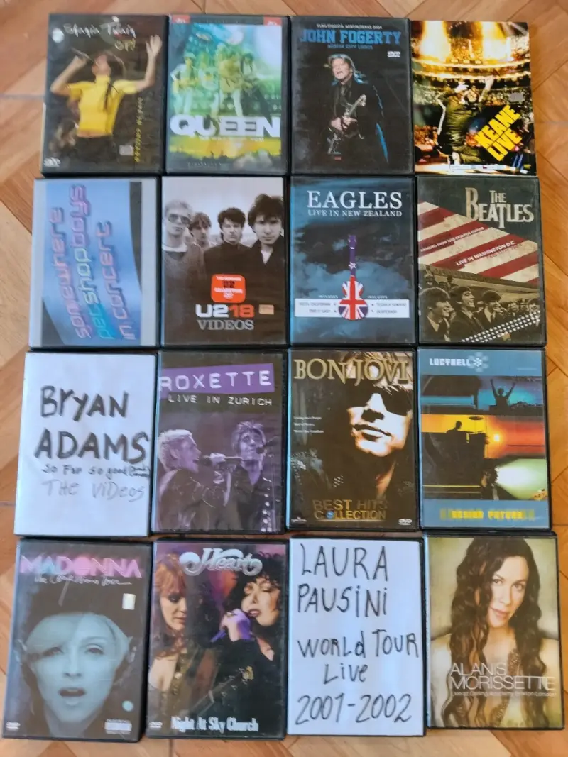Colección de DVDs de conciertos y películas - 2