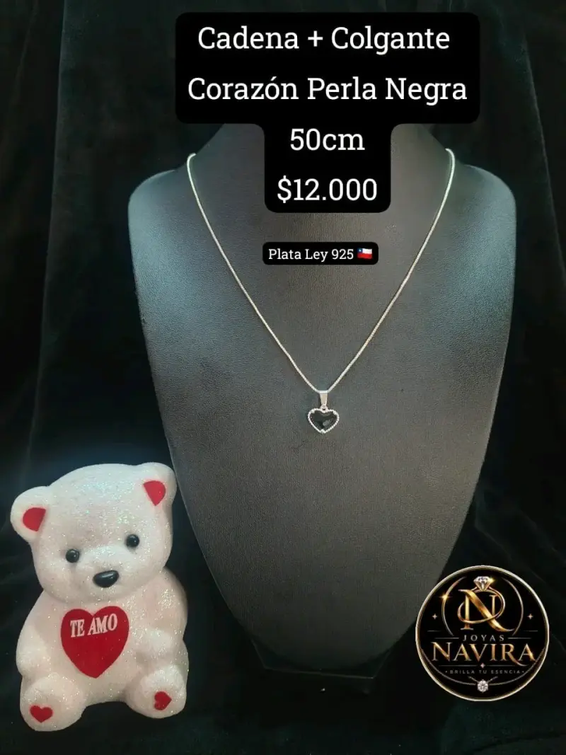 Cadena de Plata 925 con Colgante Variado 50cm - 5