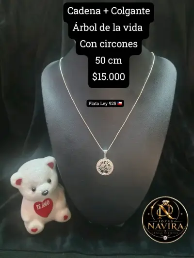 Collar de Plata 925 con Colgante Árbol de la Vida - miniatura 1