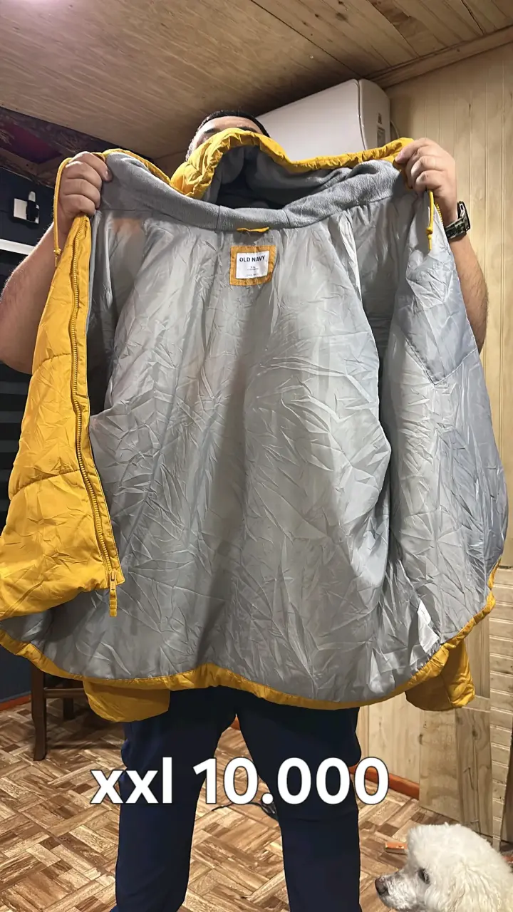 Chaqueta amarilla Old Navy impermeable XXL - 2