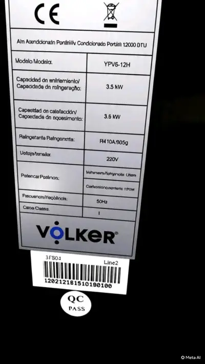Aire acondicionado portátil Volker 12000 BTU - miniatura 2