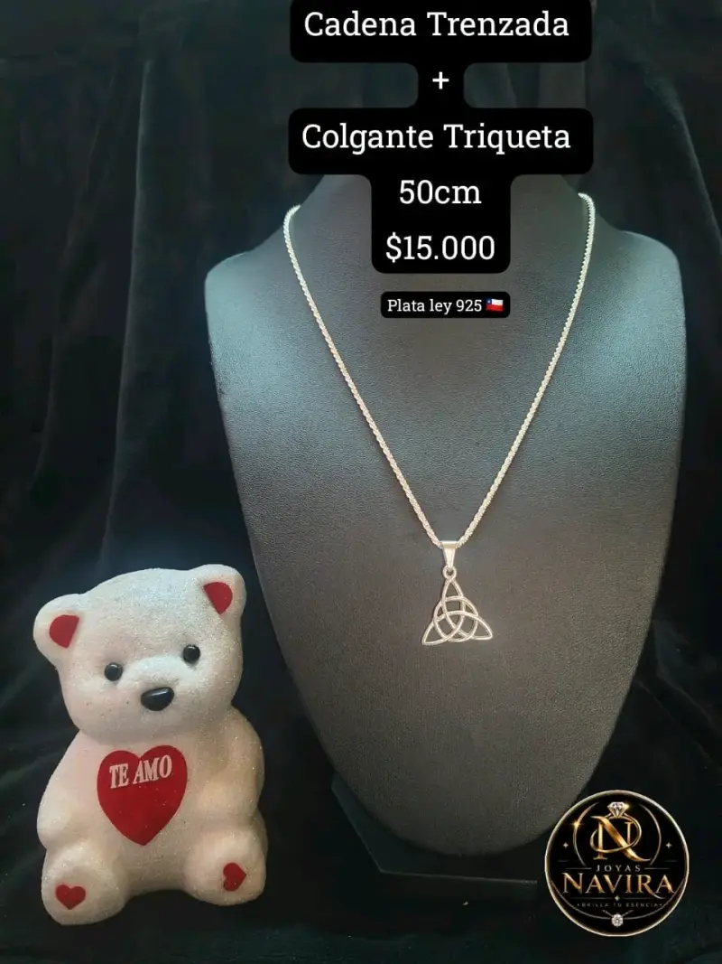 Collar de Plata con Colgante Estrella David 40cm - 2