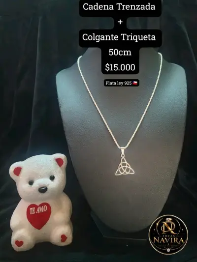 Collar de Plata con Colgante Estrella  David 40cm - miniatura 2