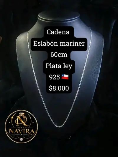 Cadena de Plata 925 Grumet 60.5 cm - miniatura 4