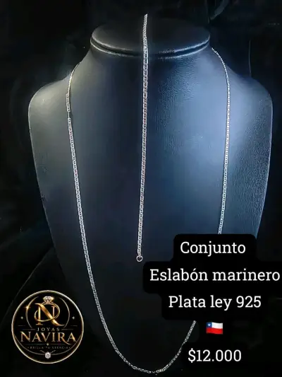 Cadena de Plata 925 Grumet 60.5 cm - miniatura 5