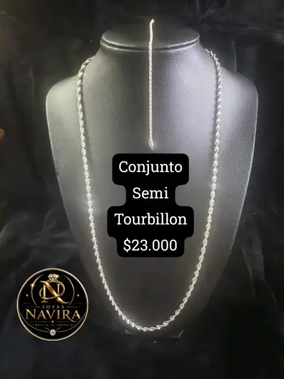 Cadena de Plata Grumet 70cm Ley 925 - miniatura 4