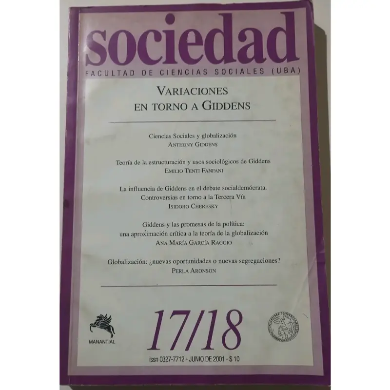 Revista Sociedad: Variaciones en torno a Giddens - 1