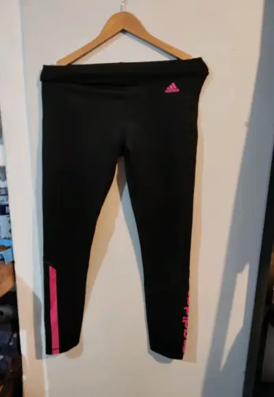 Leggings deportivos negros Adidas para mujer - miniatura 1