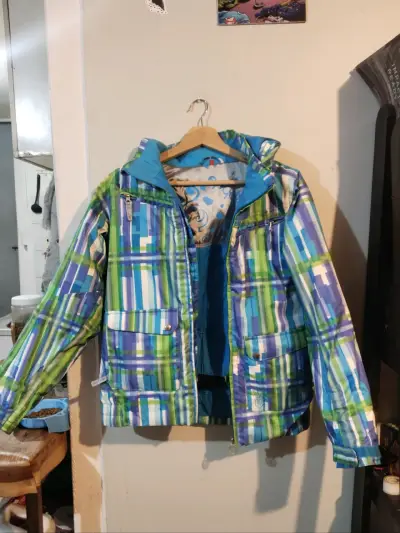 Chaqueta de esquí impermeable con capucha - miniatura 2