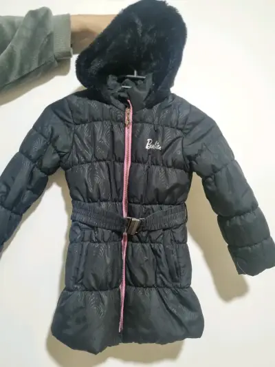 Parka con capucha Barbie negro talla 8 - miniatura 1