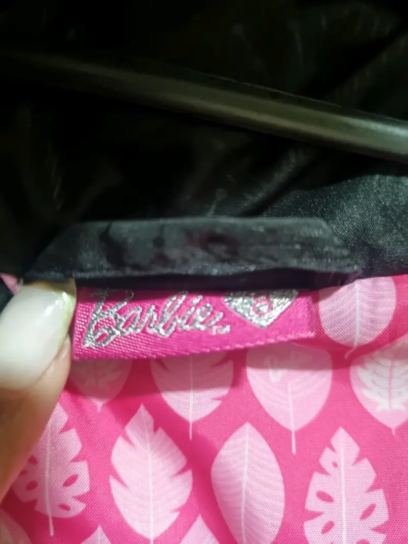 Parka con capucha Barbie negro talla 8 - 2