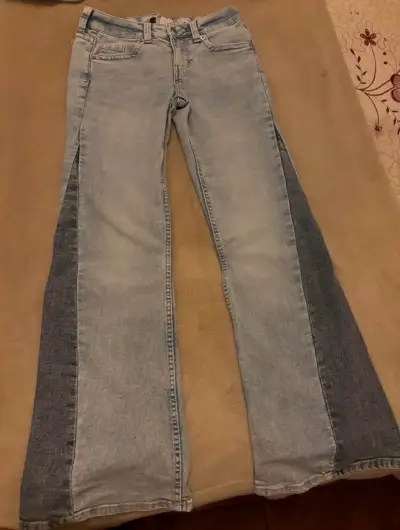 jeans flare tiro bajo hym - miniatura 1