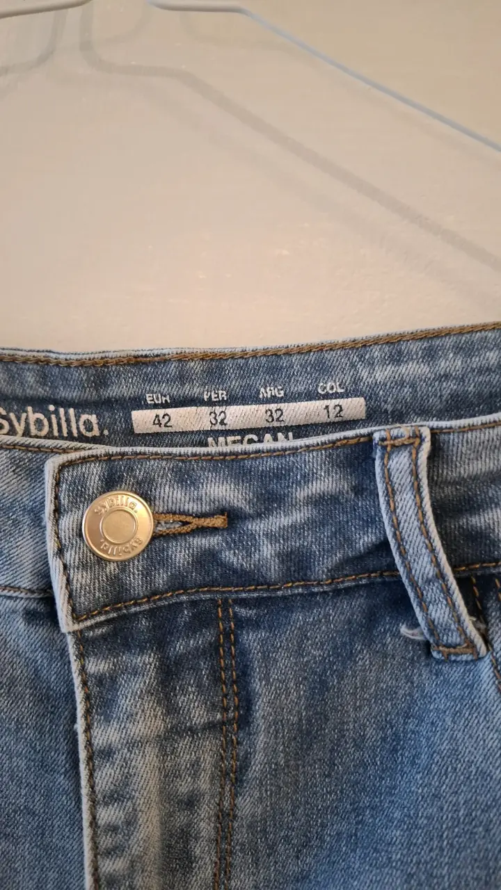 Jeans azul claro mujer Sybilla talla 42 - 2