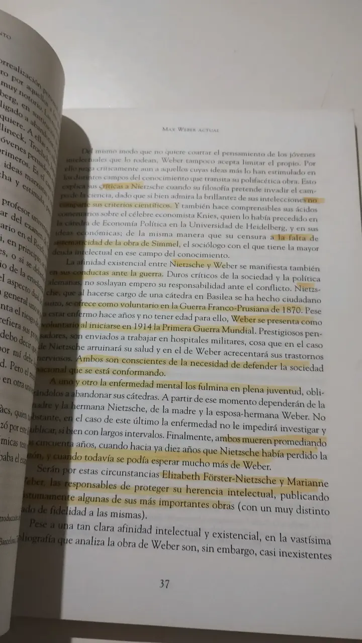 Libro Max Weber Actual de Julio Pinto - 2