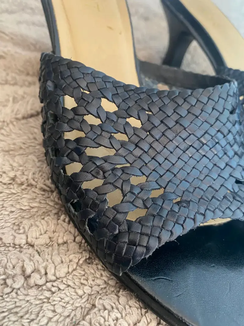 Sandalias de tacón negras trenzadas Esprit - 5