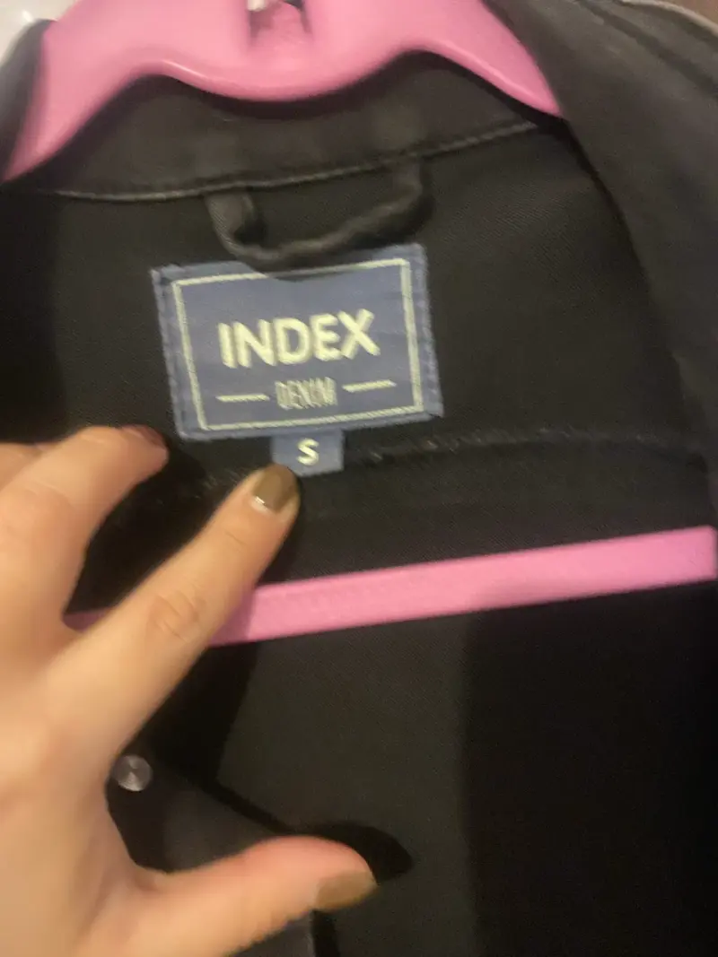 Chaqueta de mezclilla negra Index para mujer - 2