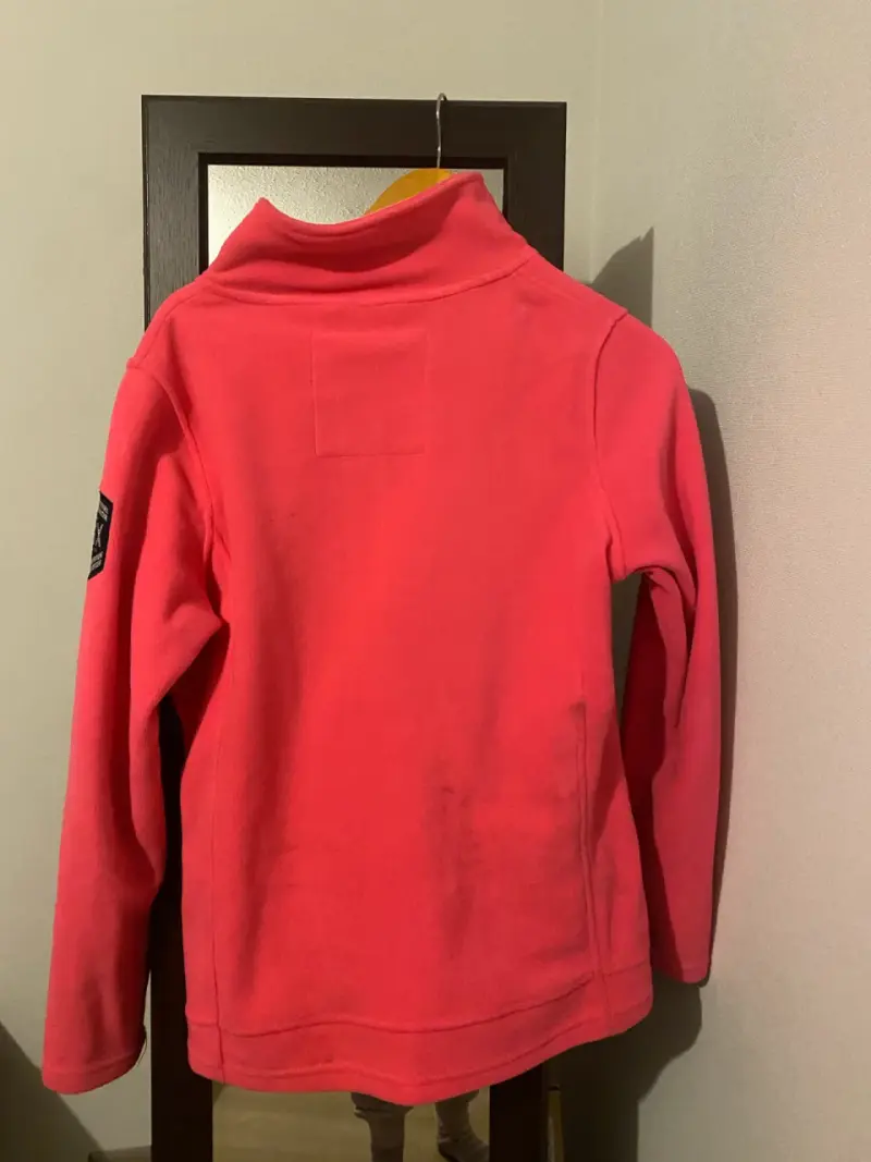 Chaqueta polar rosa para mujer con cierre - 2