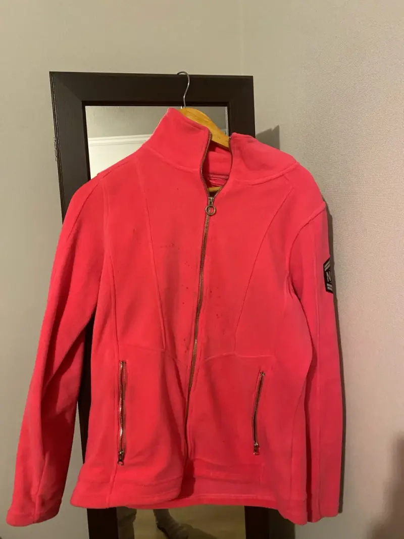 Chaqueta polar rosa para mujer con cierre - 3