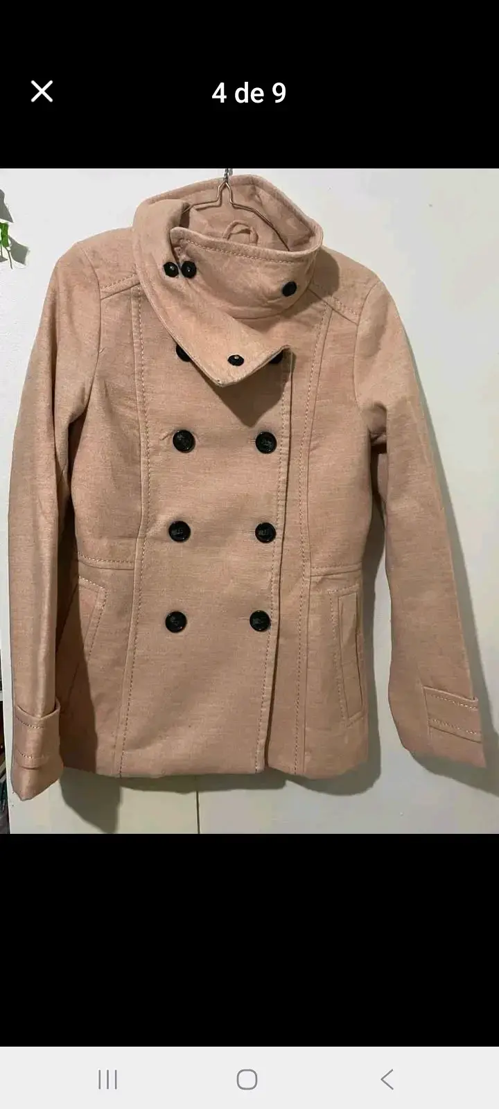 Abrigo chaquetón H&M rosa salmón mujer - 1