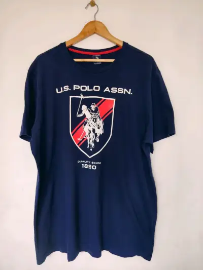 Polera azul U.S. Polo Assn. talla XL - miniatura 1