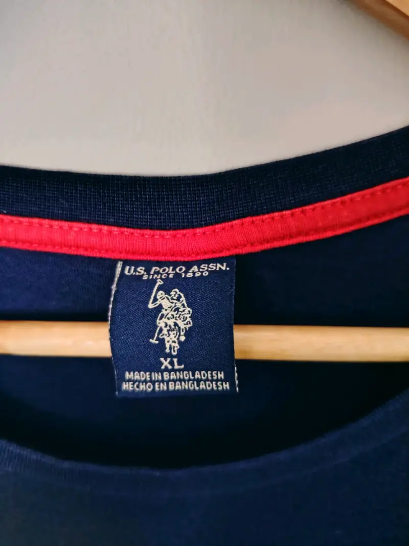 Polera azul U.S. Polo Assn. talla XL - 2