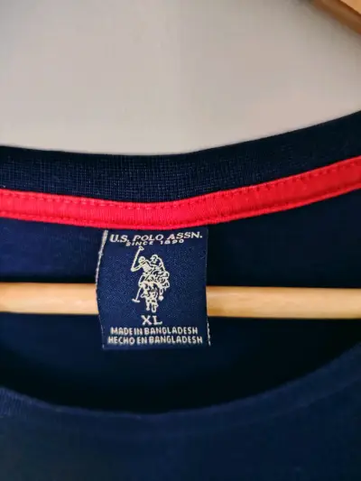 Polera azul U.S. Polo Assn. talla XL - miniatura 2