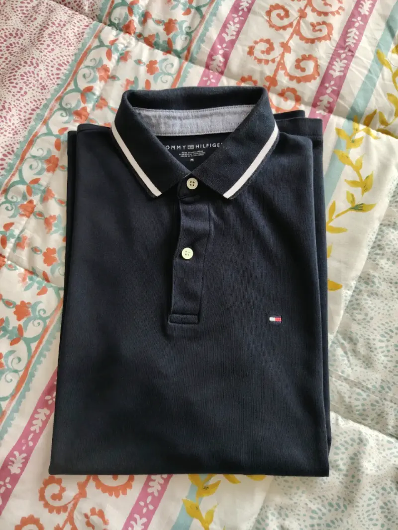 Polera Polo azul marino Tommy Hilfiger Talla M - 1