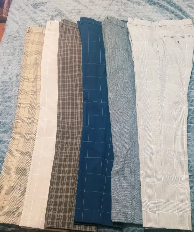 Pantalones de vestir para hombre en varios colores