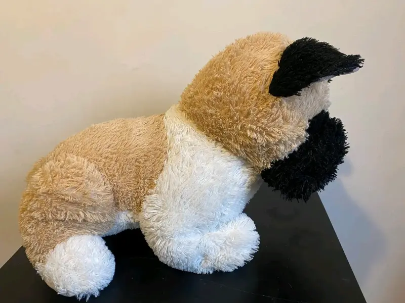 Peluche de perro pug grande suave - 2