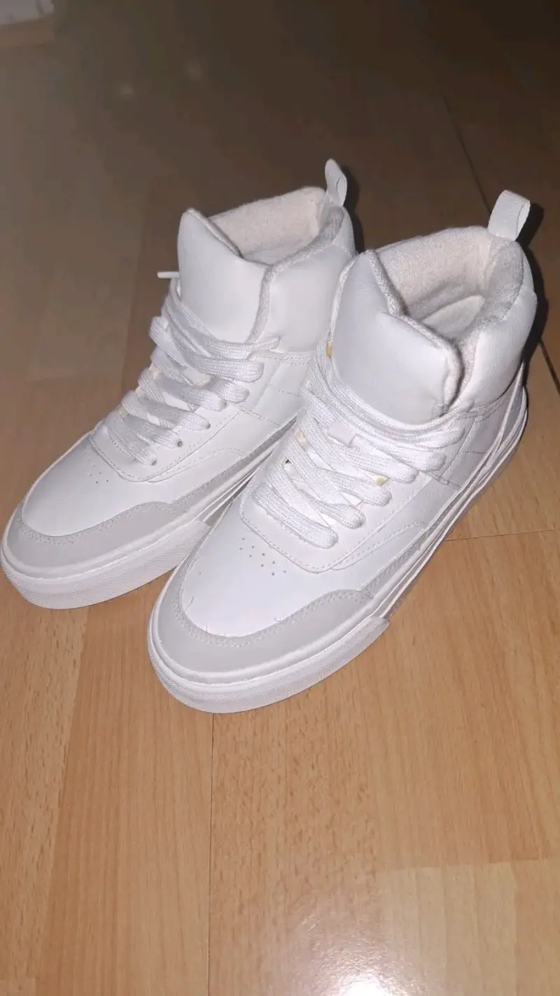 Zapatillas Zara blancas de caña alta para niño - 5