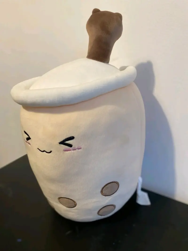 Peluche de bebida de té con leche y burbujas kawaii - 2