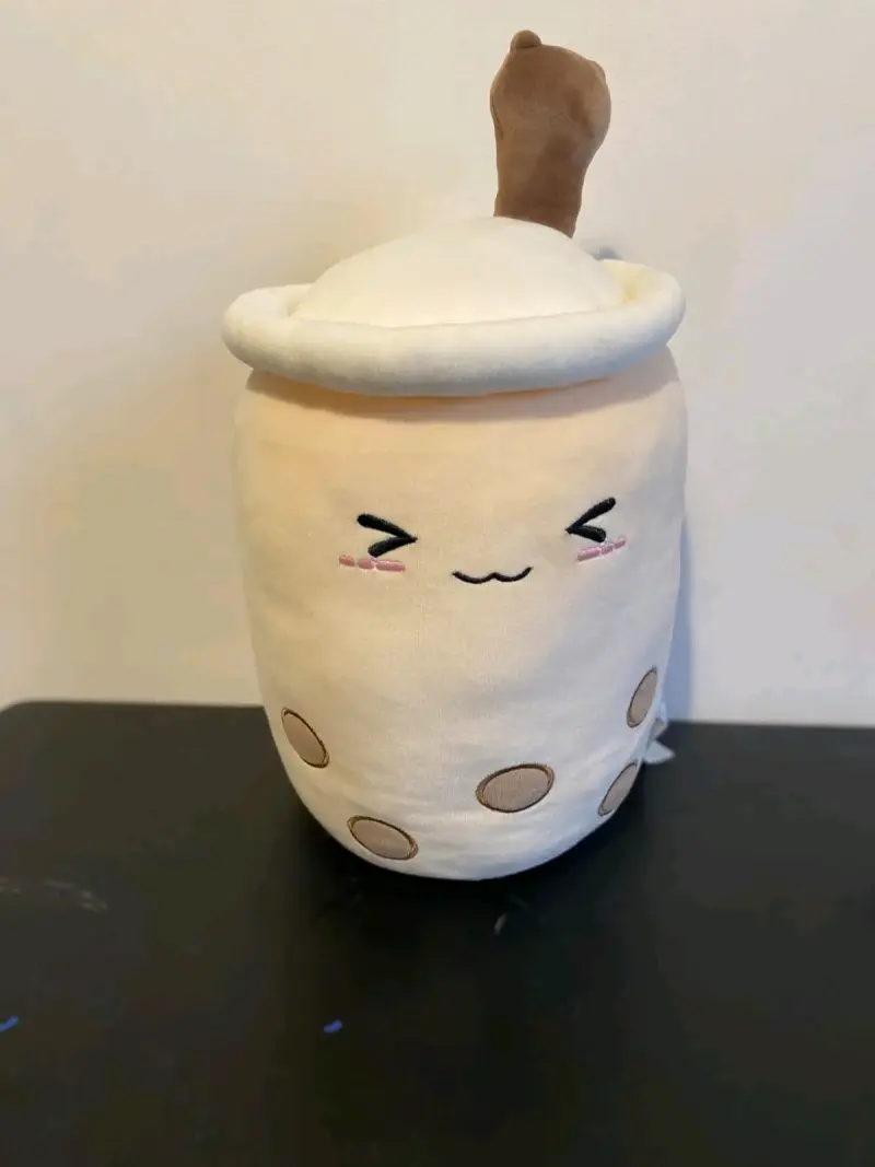 Peluche de bebida de té con leche y burbujas kawaii - 3