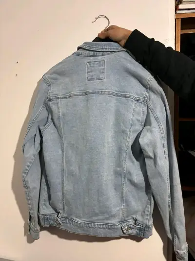 Chaqueta de mezclilla azul claro Zara - miniatura 2