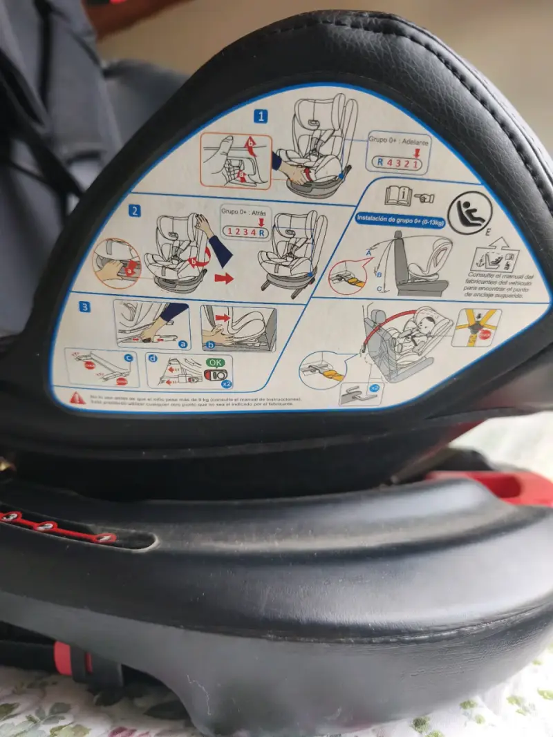 Silla de Auto Infanti One Isofix Negra - 5
