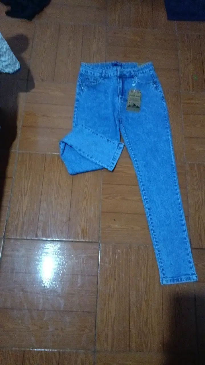 Jeans azul claro para mujer talla 42 - 2