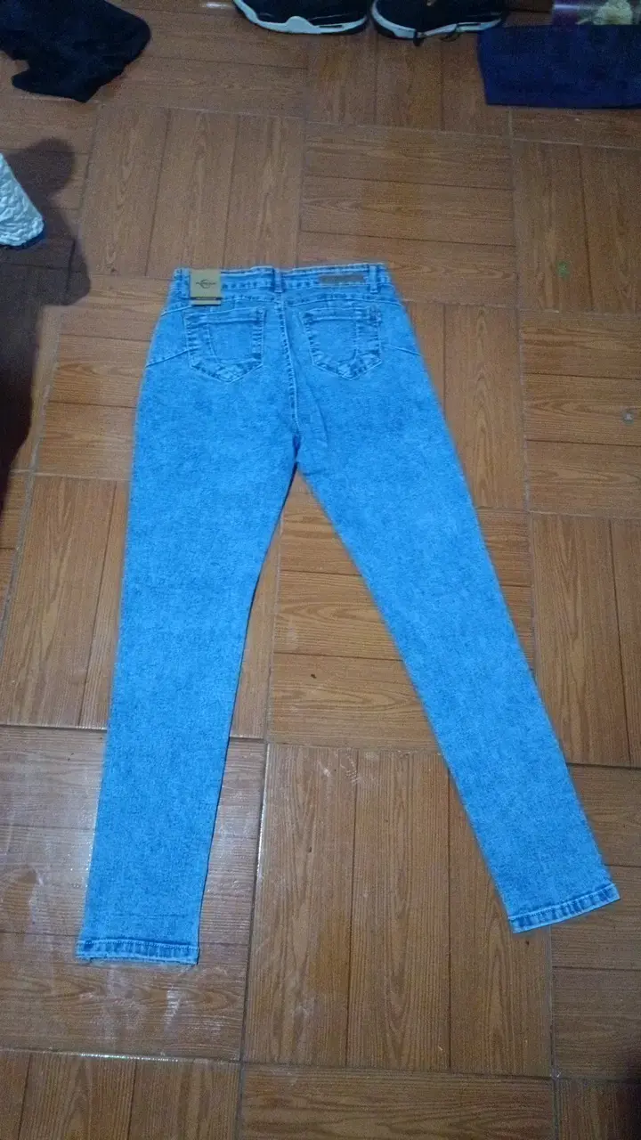 Jeans azul claro para mujer talla 42 - 3
