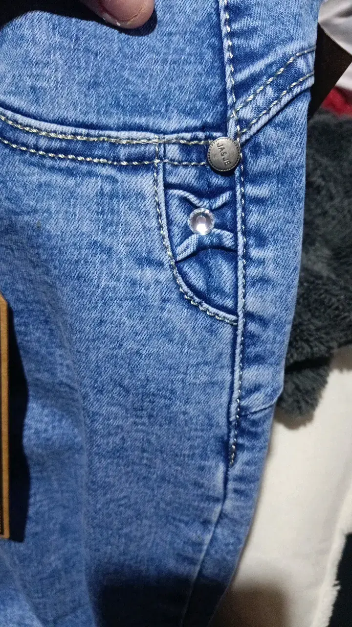 Jeans azul claro para mujer talla 42 - 5