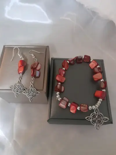 Conjunto de joyería nacar - miniatura 1