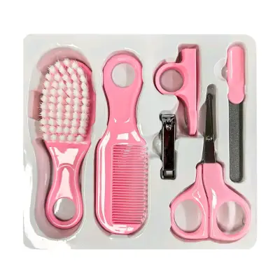 Kit de cuidado para bebé con cepillo y tijeras - miniatura 2