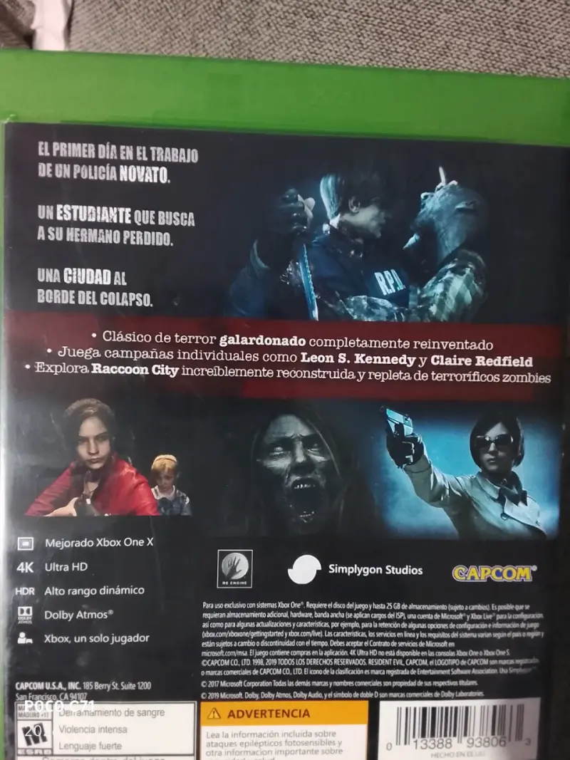 Juego Resident Evil 2 para Xbox One - 3