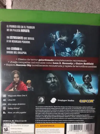 Juego Resident Evil 2 para Xbox One - miniatura 3