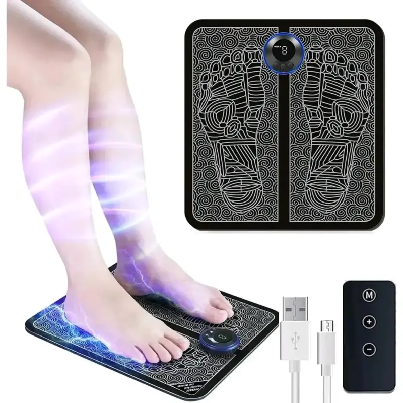 Alfombra de masaje eléctrico para pies con control remoto